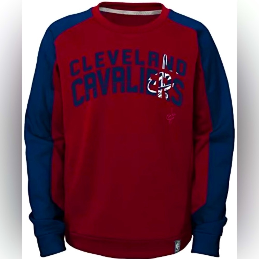 NWT [NBA] Cleveland Cavaliers Crewneck Long-Sleeve Sweatshirt Youth Sz Small 5/6